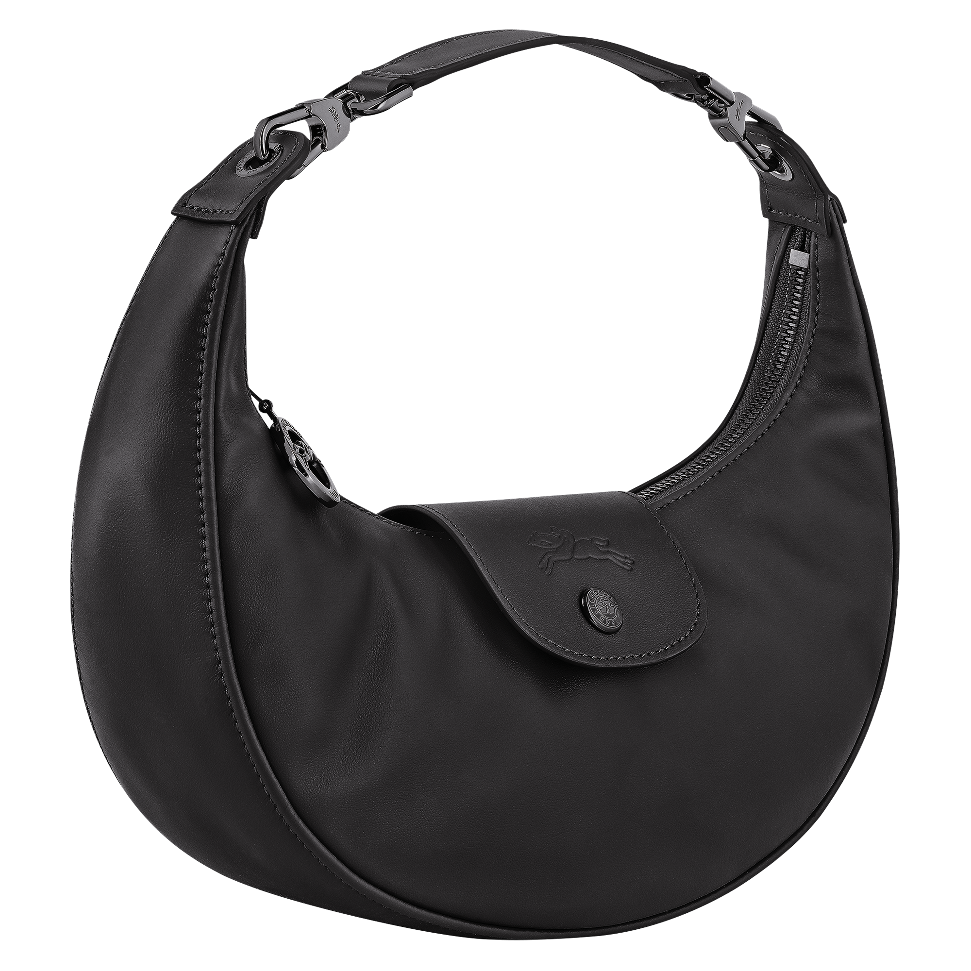 Le Pliage Xtra S Shoulder bag Black - Leather | Longchamp US Le Pliage Xtra S Shoulder bag Black - Leather | Longchamp US