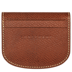 &Eacute;pure Card holder , Brown - Leather