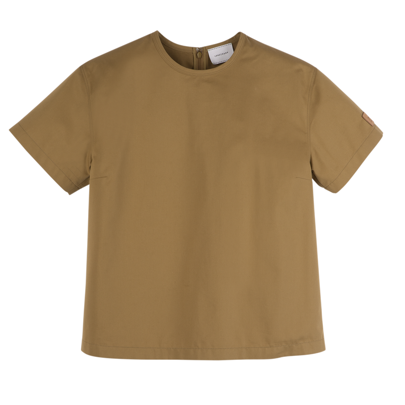 T-shirt , Gabardine di cotone - Deserto  - View 1 of  5