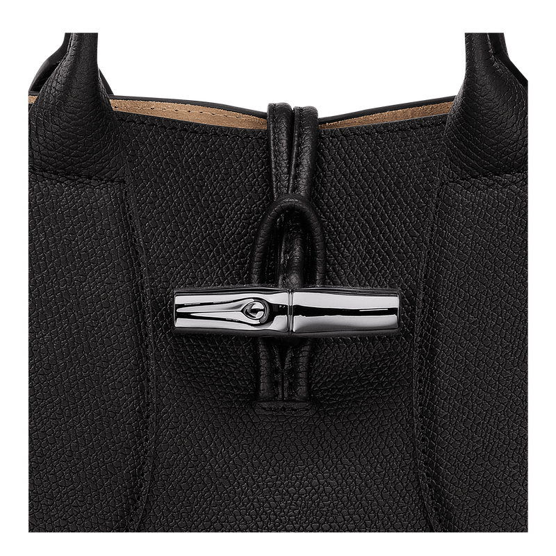 Le Roseau M Crossbody bag , Black - Leather  - View 7 of  7