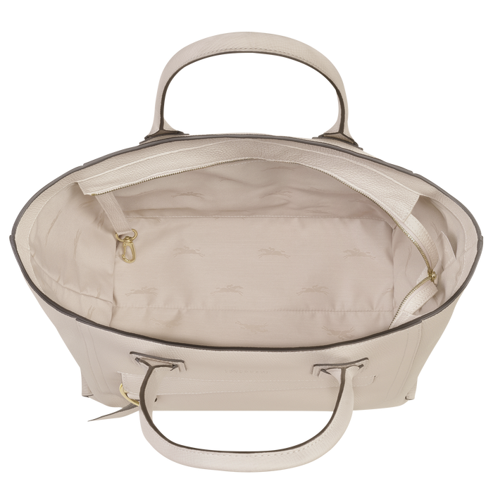 Top handle bag L Mailbox Chalk (10105HTA337) Longchamp GB