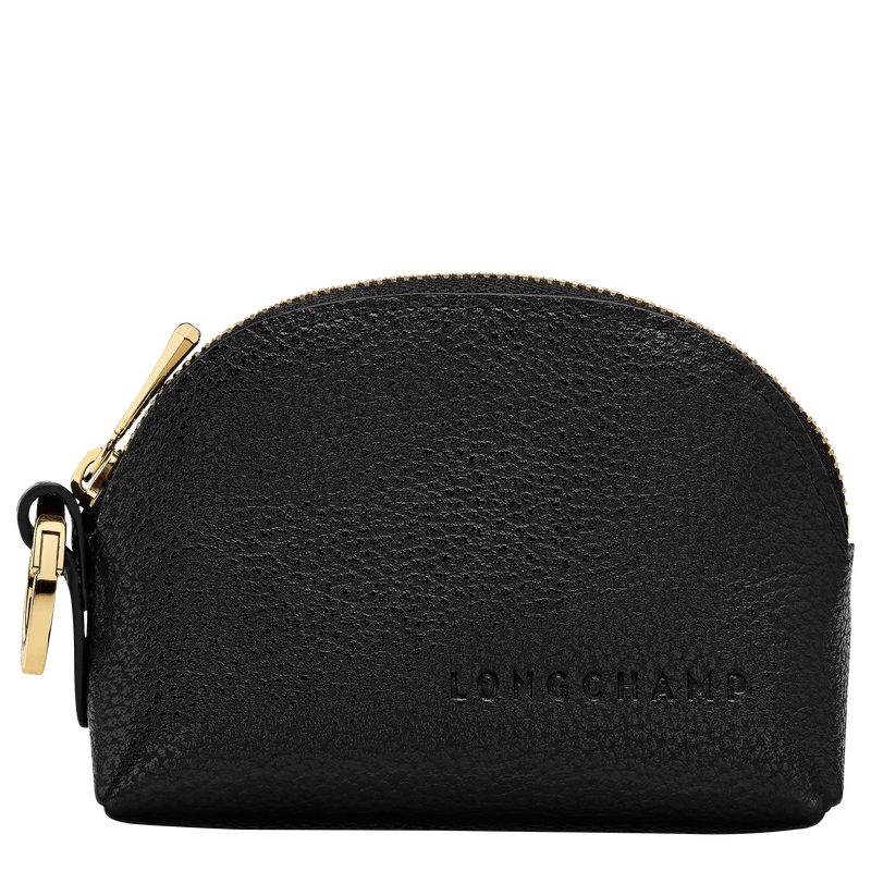 Le Foulonn&eacute; Coin purse , Black - Leather  - View 1 of  2