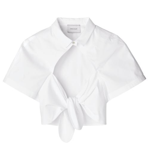 Blouse , White - Popelin - View 1 of  4