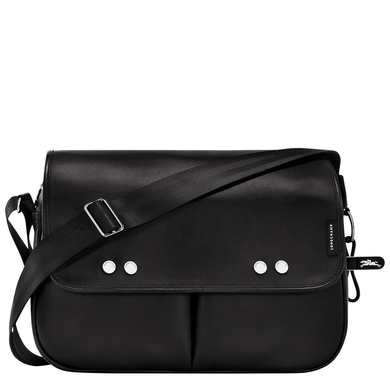 Longchamp leather messenger bag shop