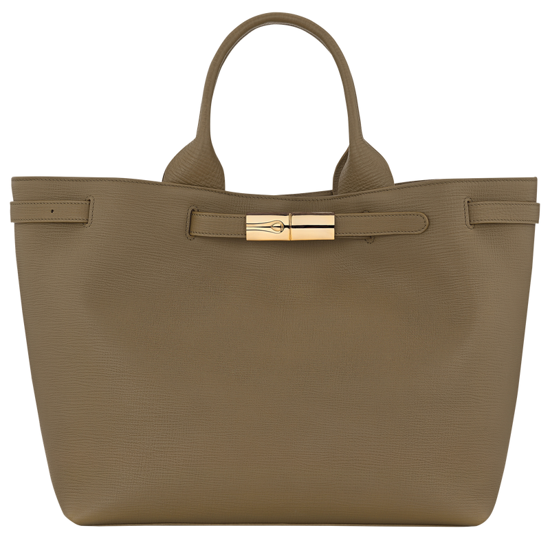 Sac cabas L Le Smart , Cuir - Olive  - Vue 1 de 5