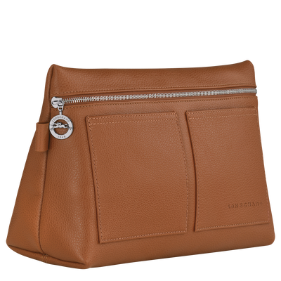 Trousse de toilette Le Foulonn&eacute; , Cuir - Caramel