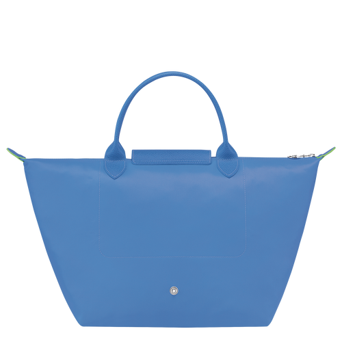 Sac à main M Le Pliage Green , Toile recyclée - Bleuet - Vue 4 de 5