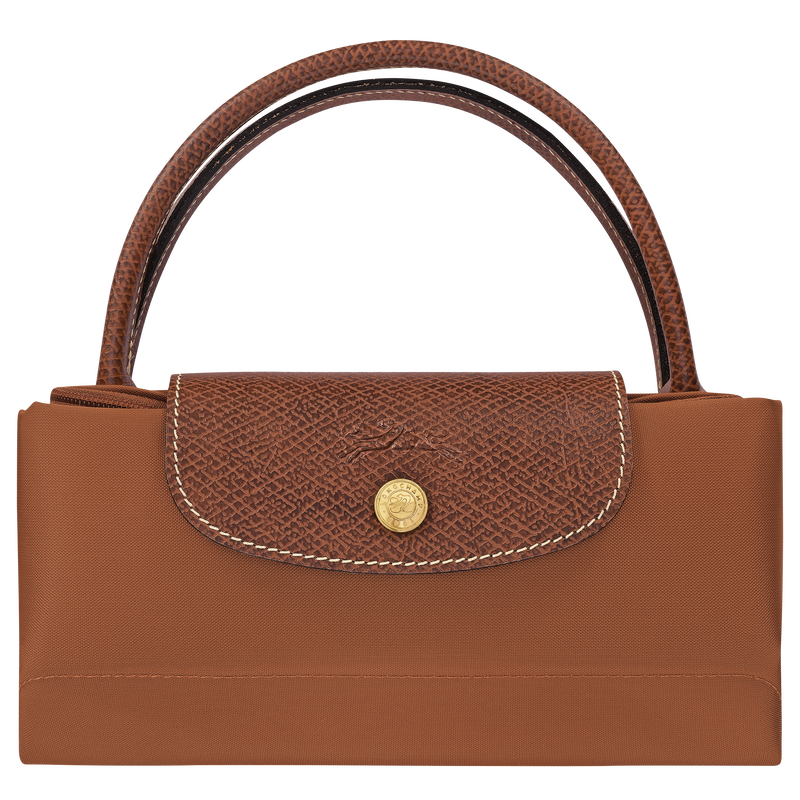 Borsa con manico S Le Pliage Original , Tela riciclata - Cognac  - View 7 of  7