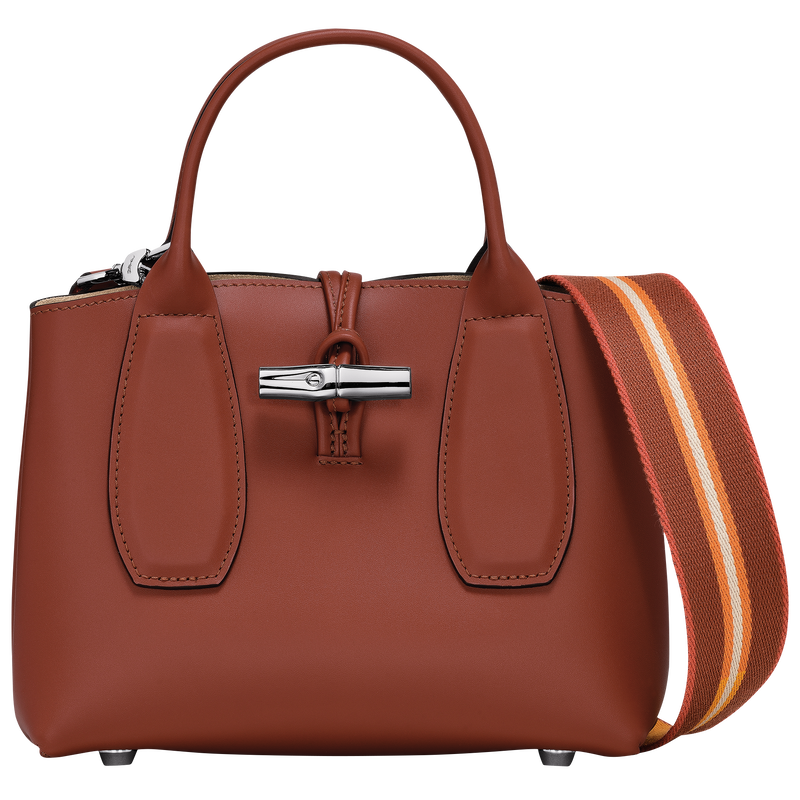 Le Roseau S Handbag , Mahogany - Leather  - View 1 of  5
