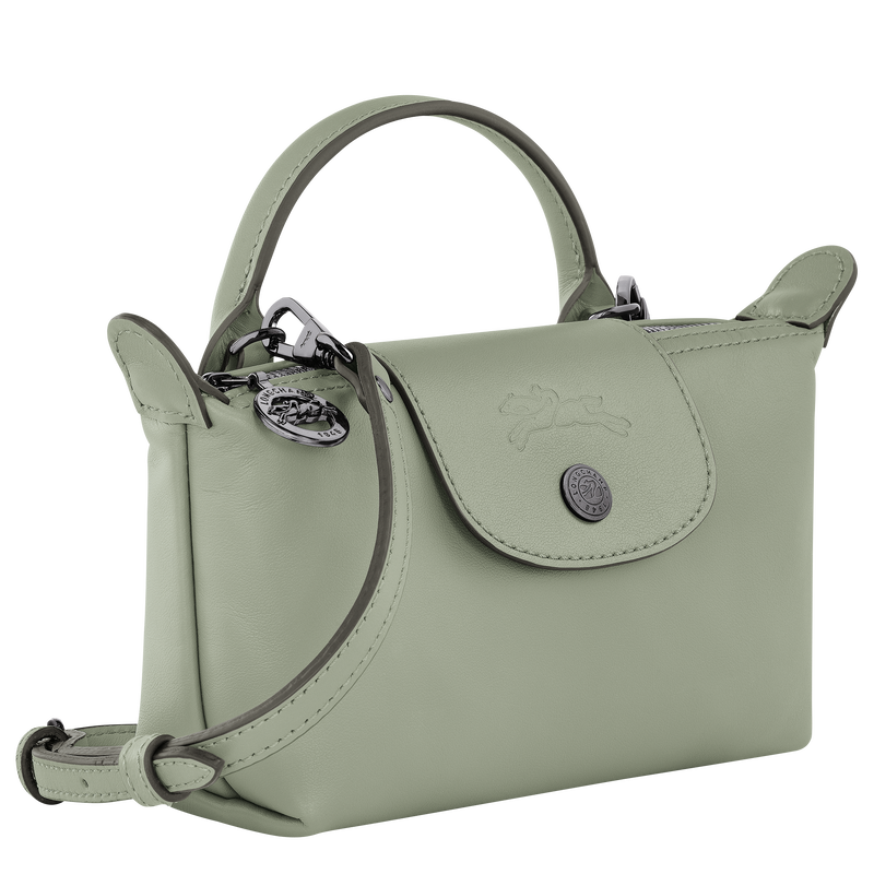 Le Pliage Xtra XS Pouch , Tundra - Leather  - View 2 of  5