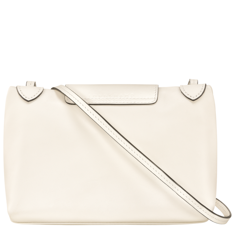 Sac bandoulière XS Le Pliage Xtra , Cuir - Ecru  - Vue 4 de 5
