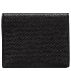 Carteira compacta Le Roseau , Pele - Preto