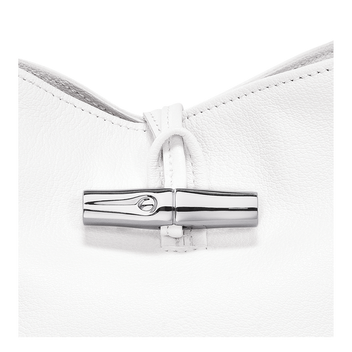 Le Roseau XS Bucket bag , White - Leather - View 6 of  6