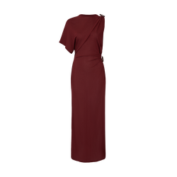 Dress , Burgundy - Crepe jersey