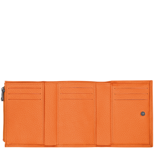 Brieftasche im Kompaktformat Roseau Essential , Leder - Orange - Ansicht 2 von 2