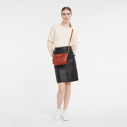 Le Pliage City XS Crossbody bag , Terracotta - Canvas
