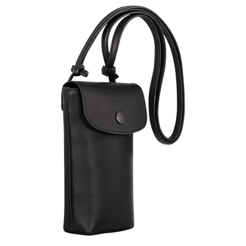 Le Pliage Xtra 裝飾皮革滾邊的手機殼 , 黑色 - 皮革 - 查看 3 4