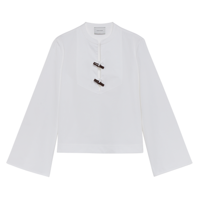 Camisa , Popelina - Blanco