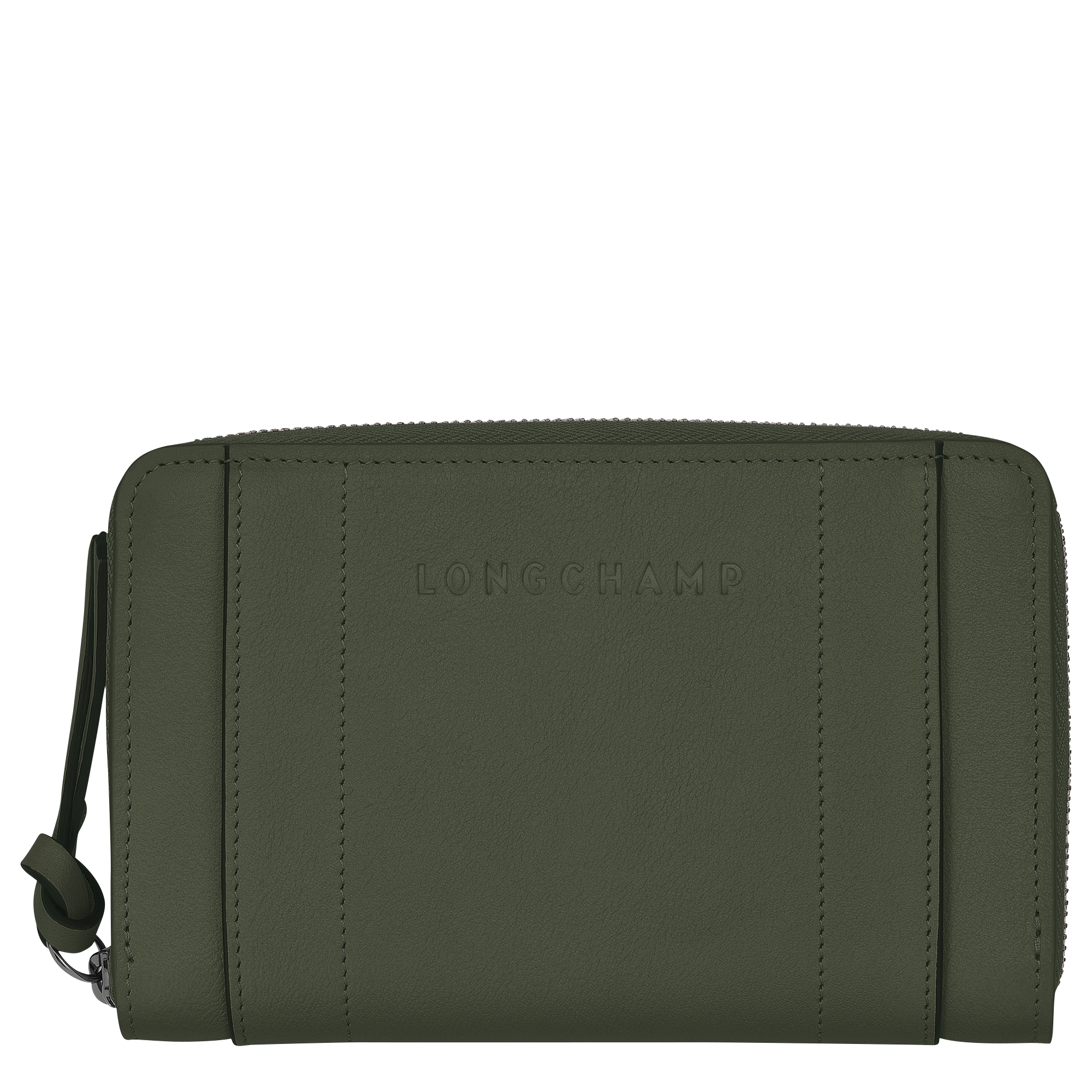 Longchamp 3D Wallet, Khaki