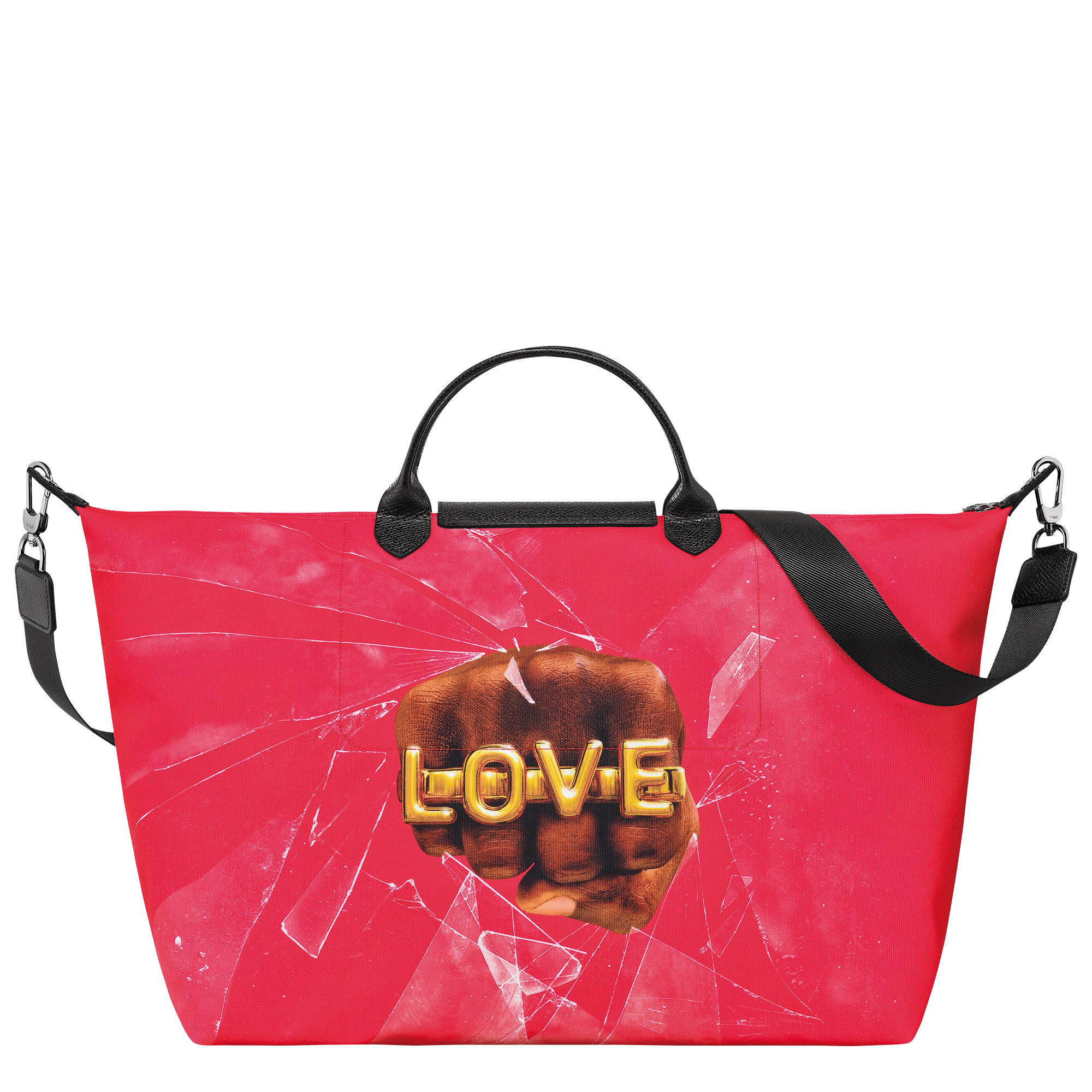 Longchamp x ToiletPaper Reisetasche S, Rot