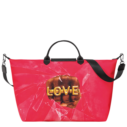 Reisetasche S Longchamp x ToiletPaper , Canvas - Rot - Ansicht 4 von 6