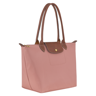 Le Pliage Original 肩揹袋 M , 粉紅茶色 - 再生帆布