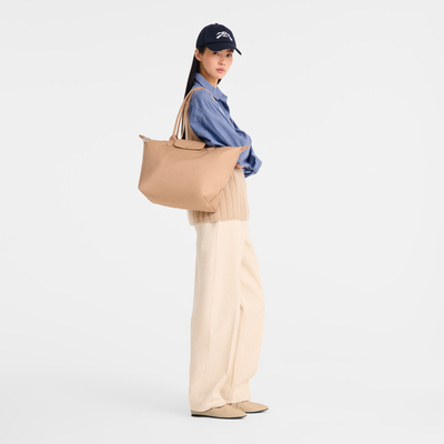 Sac cabas L Le Pliage One , Toile - Beige