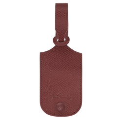 Le Pliage One Luggage tag , Burgundy - Leather