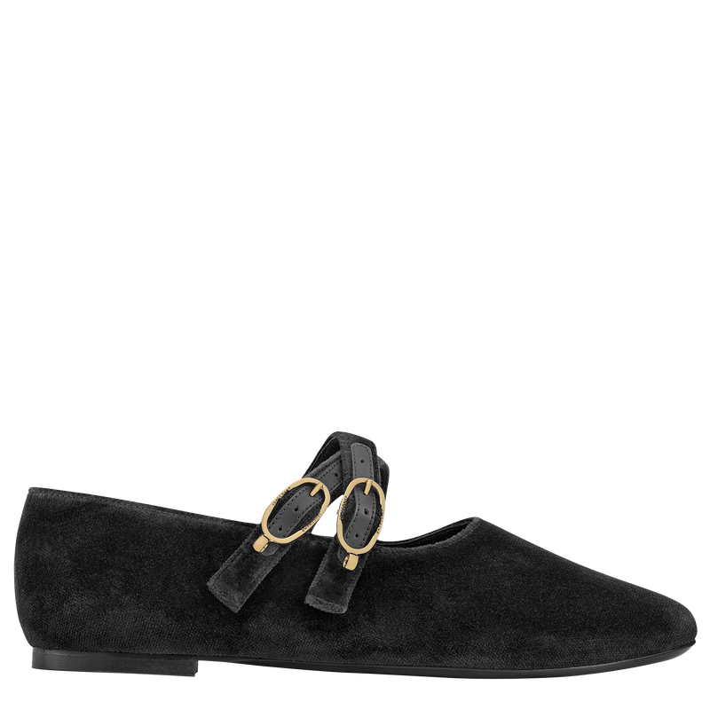 Le Foulonn&eacute; Ballerinas , Black - Leather  - View 1 of  4