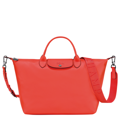 Le Pliage Xtra L Handbag Orange Leather Longchamp CA
