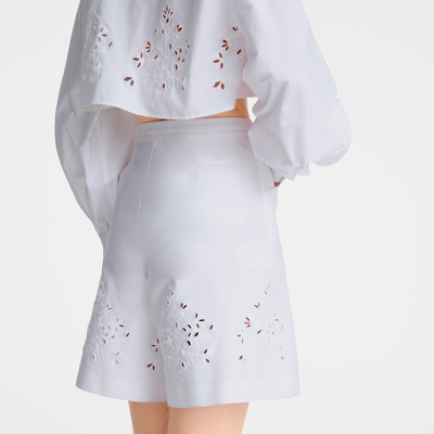 null Bermuda shorts, White