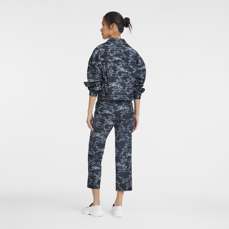 Jacket , Navy - Denim  - View 3 of 4