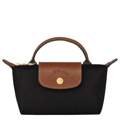 Pochette Le Pliage Original , Recyceltes Canvas - Schwarz