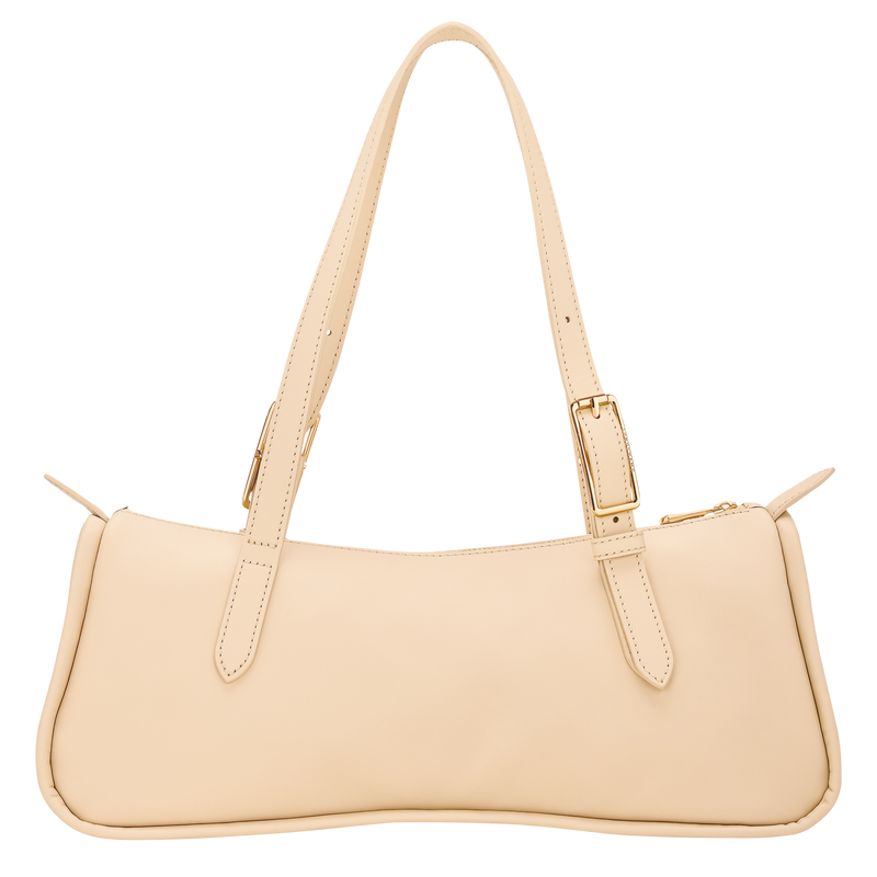 Sac port&eacute; &eacute;paule L Looong , Cuir - Vanille  - Vue 4 de 7