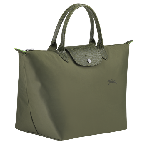 Le Pliage Green Top handle bag M, Forest