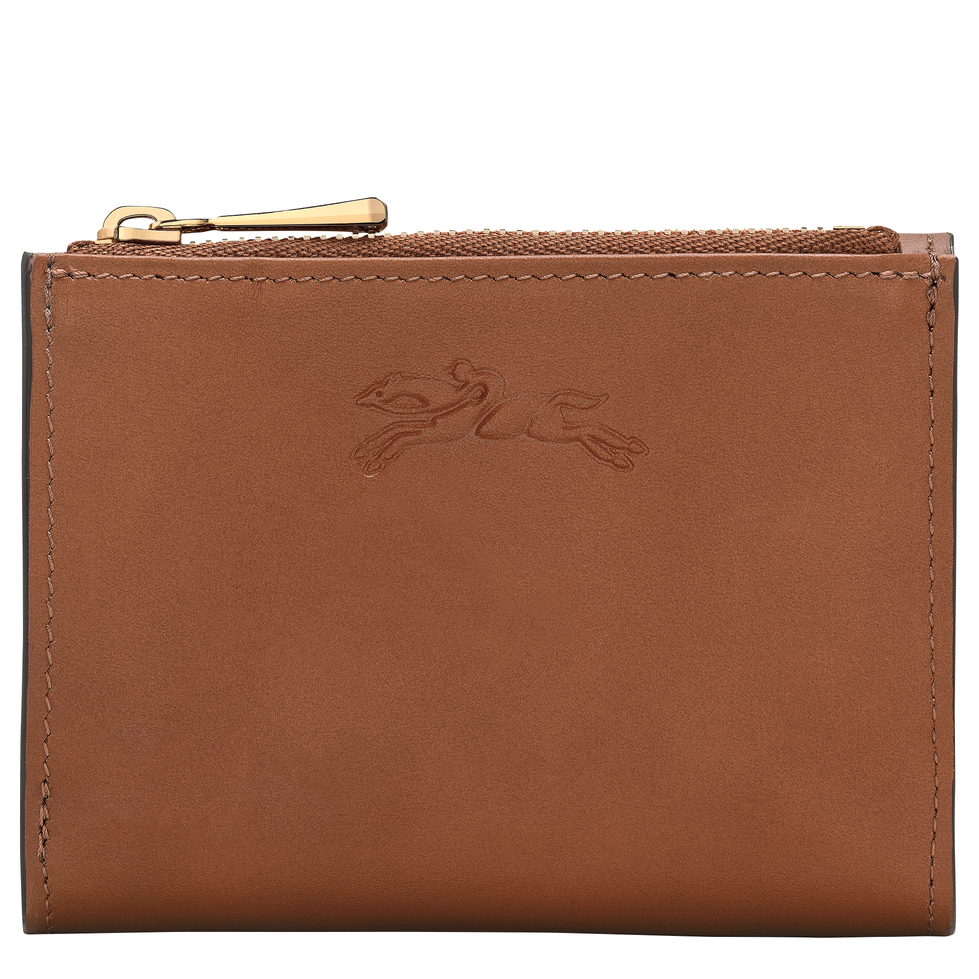 &Eacute;pure Compact wallet, Cognac