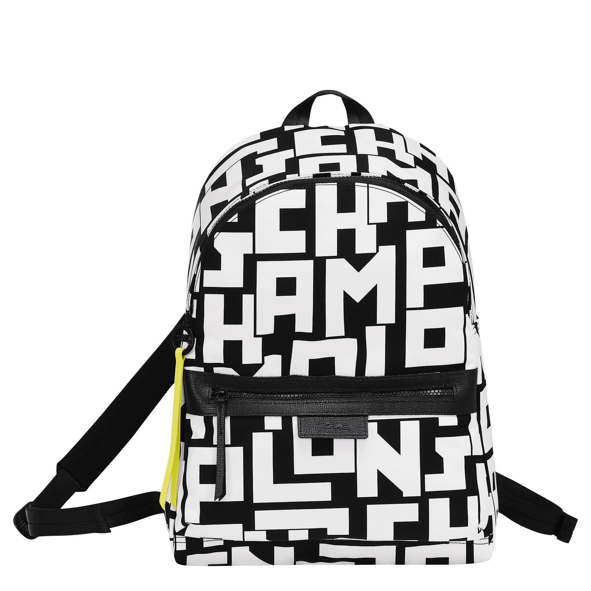 Sac à dos M Le Pliage LGP Noir/Blanc (L1119413067) | Longchamp CH