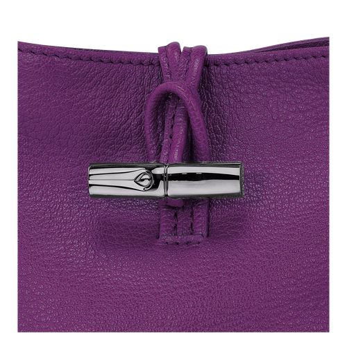 Roseau XS Crossbody bag , Violet - Leather - View 5 of  5