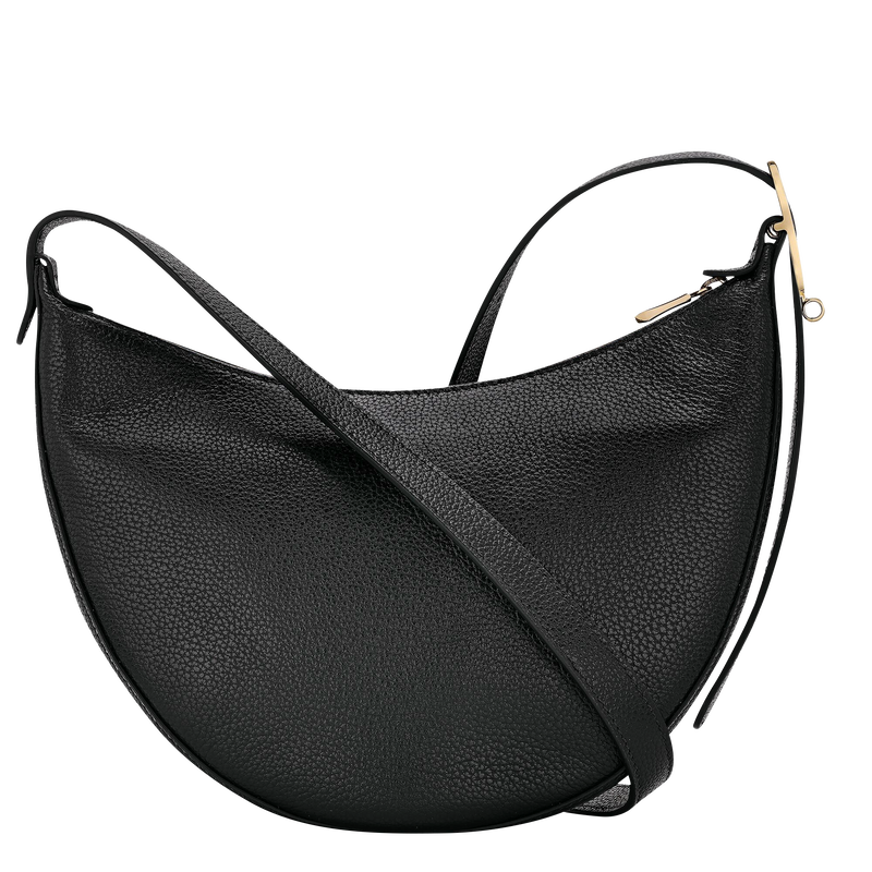 Le Foulonn&eacute; S Crossbody bag , Black - Leather  - View 4 of  6