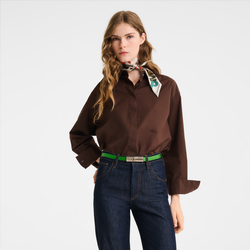 Ladies' belt , Matcha - Leather
