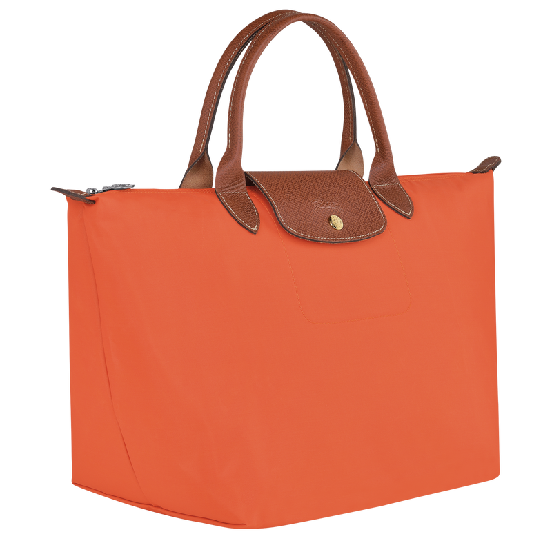 Le Pliage Original M Handbag , Orange - Recycled canvas  - View 3 of 7