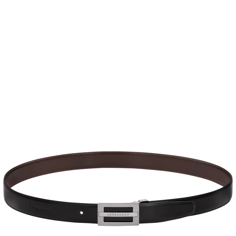 Cintura da uomo Delta Box , Pelle - Nero/Moka  - View 3 of  5