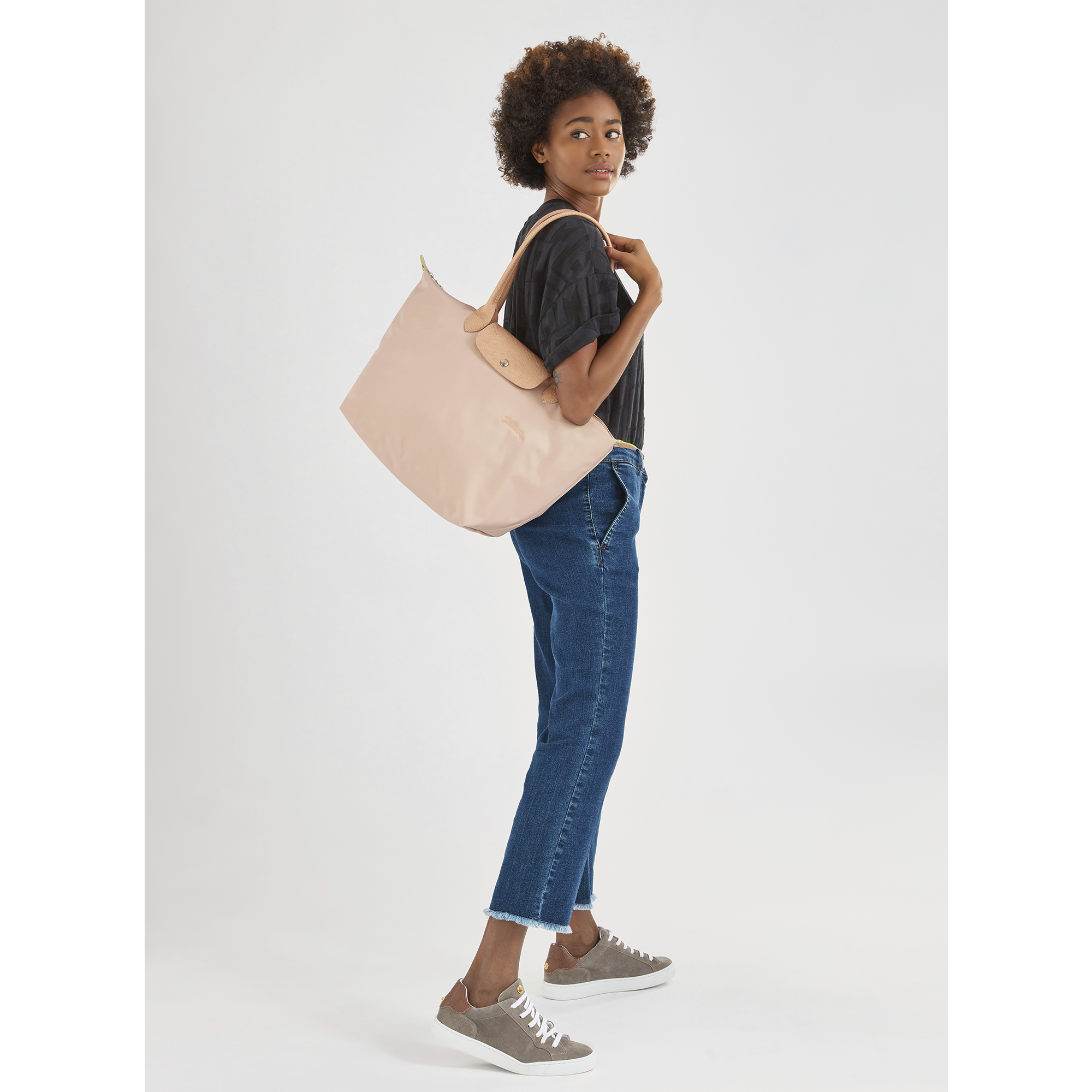 longchamp le pliage large beige