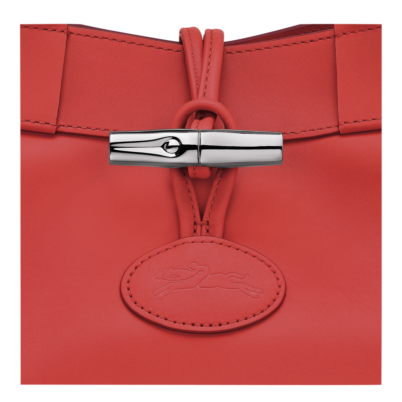 Shopper L Le Roseau , Leder - Rot  - Ansicht 5 von 5