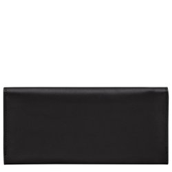 Le Roseau Long continental wallet , Black - Leather