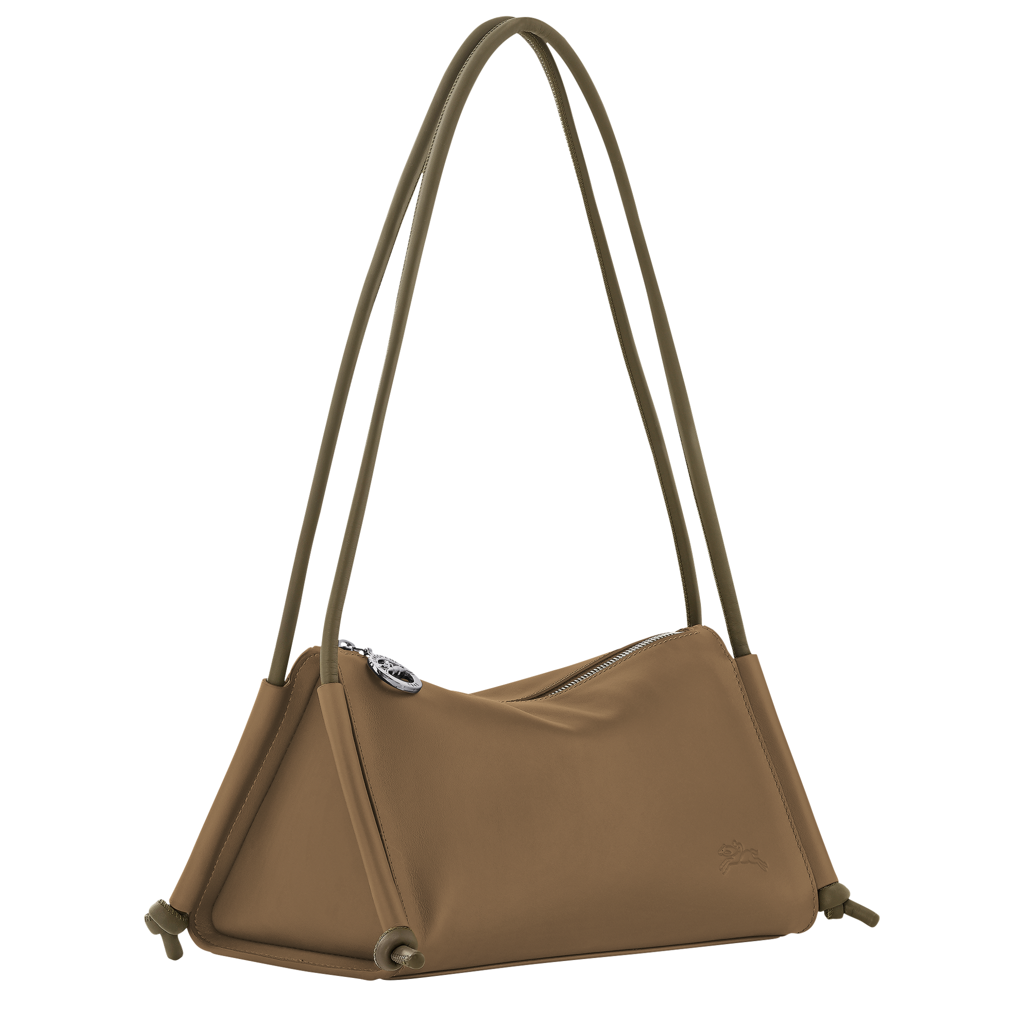 Le Pliage Xtra M Shoulder bag Olive - Leather | Longchamp US Le Pliage Xtra M Shoulder bag Olive - Leather | Longchamp US