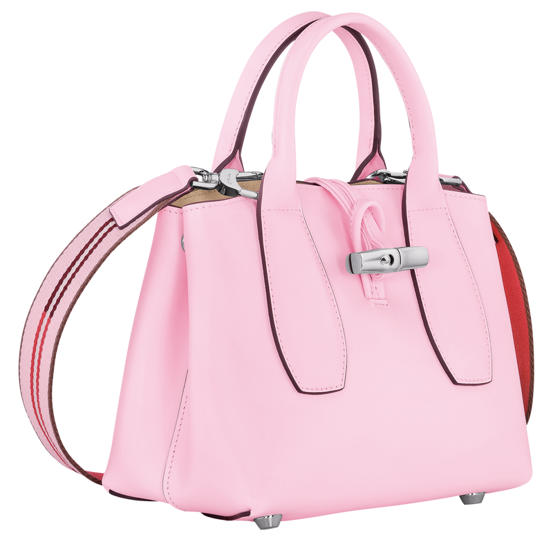 Roseau S Handbag , Pink - Leather  - View 3 of  7