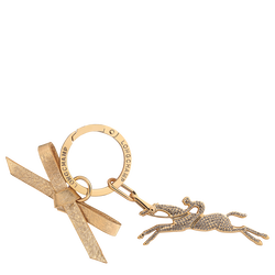 Key ring , Very pale gold - Leather