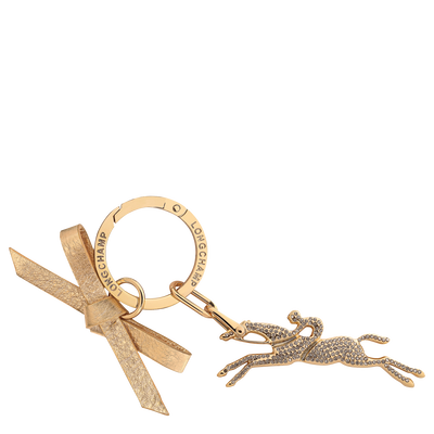 Key ring , Very pale gold - Leather