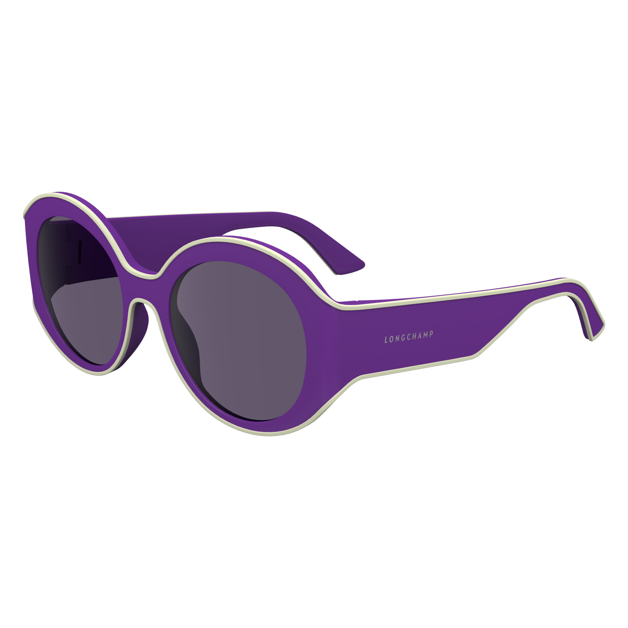 null Sunglasses, White/Violet